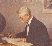 Jan Veth Painting of J.C. Kapteyn at his desk Spain oil painting artist